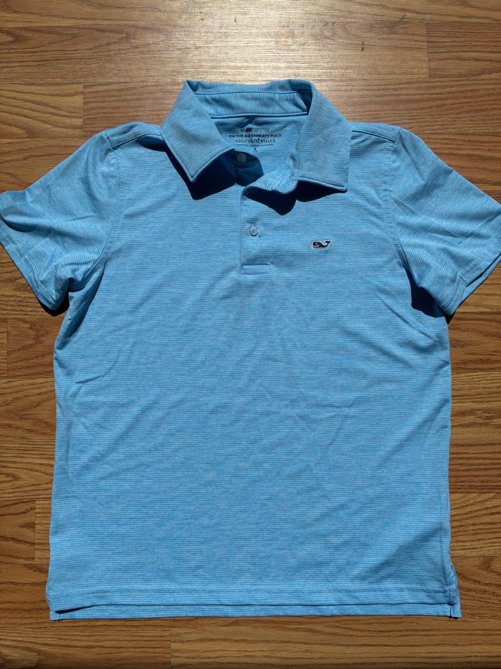 Vineyard Vines - Boys Light Blue Short-Sleeve Polo - Size S (8-10)